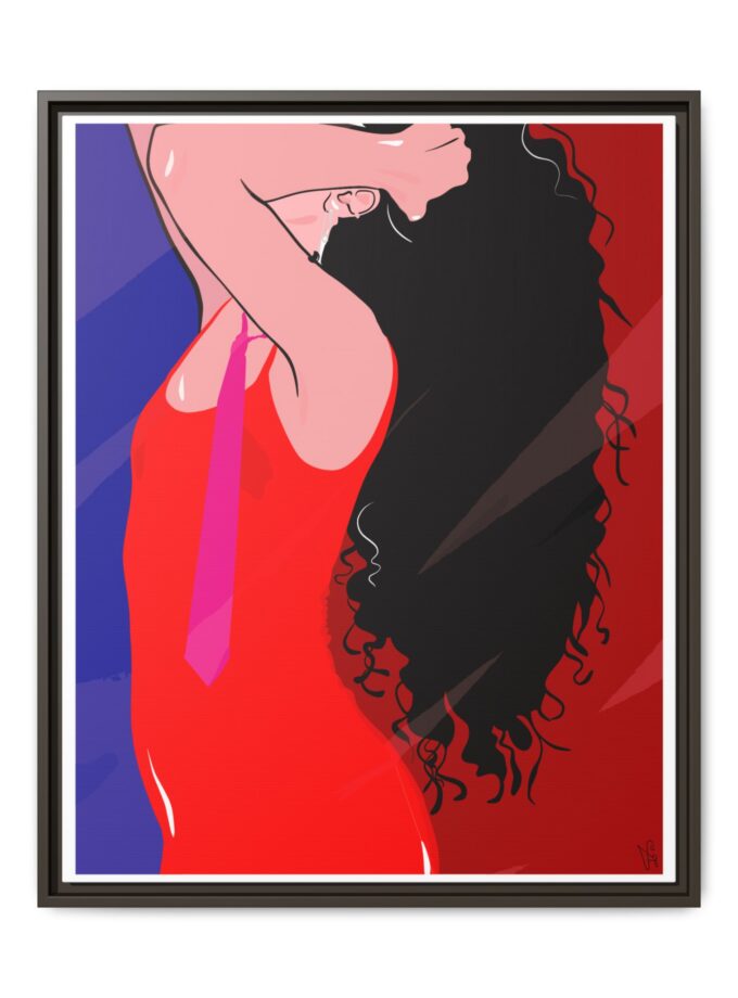 Dirty Mirror Canvas, Framed