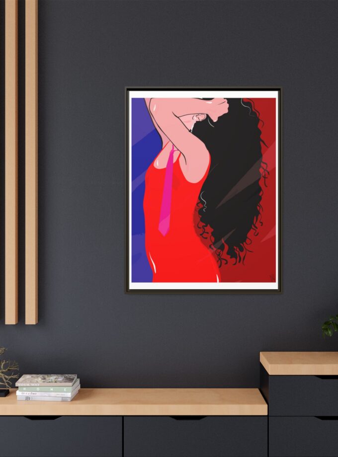 Dirty Mirror Canvas, Framed