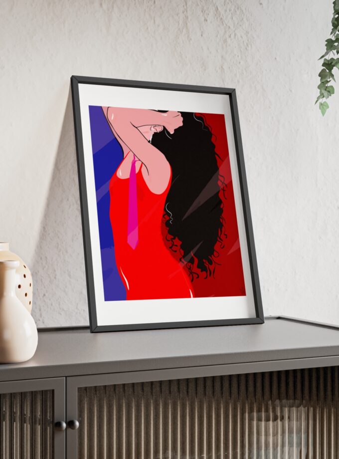 Dirty Mirror Poster, Framed