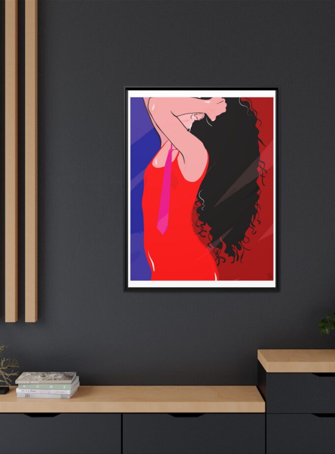 Dirty Mirror Canvas, Framed