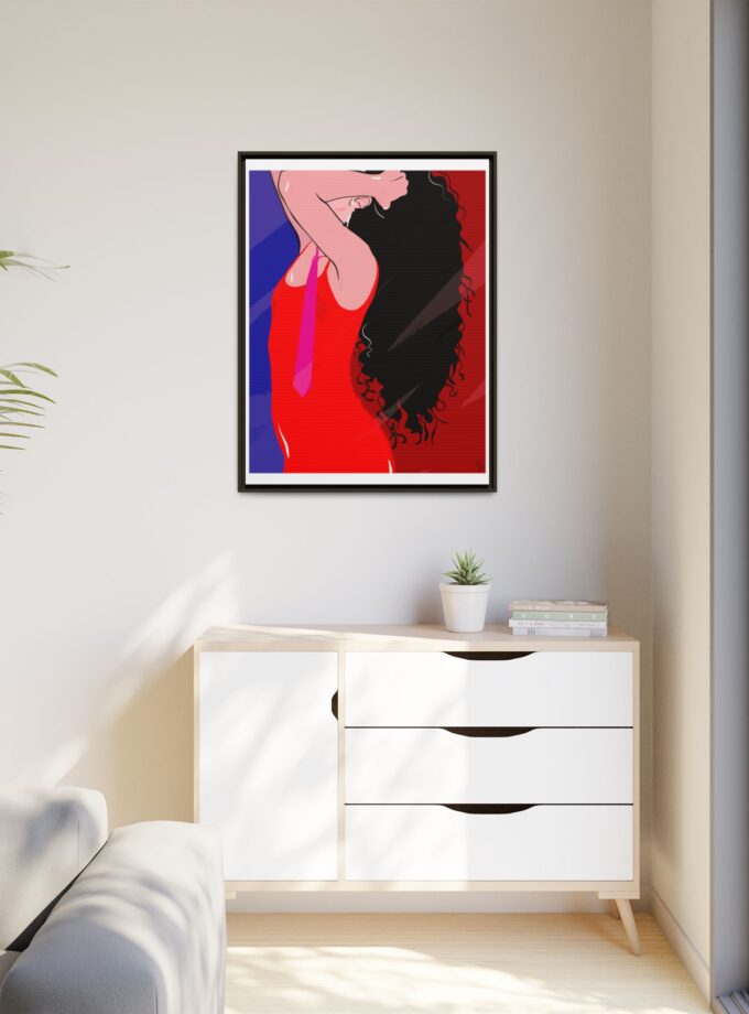 Dirty Mirror Canvas, Framed