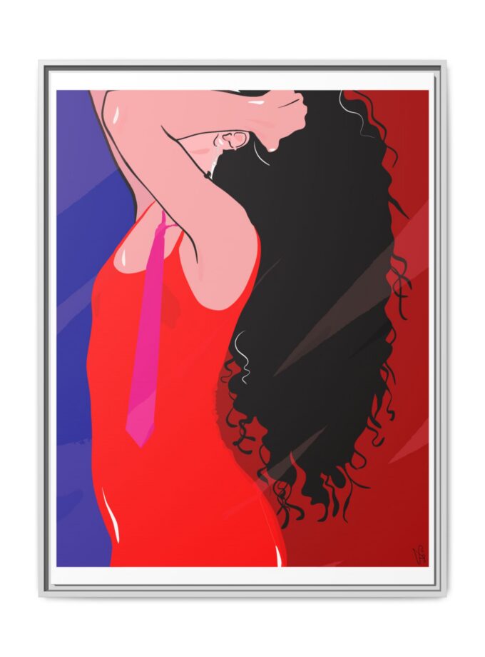 Dirty Mirror Canvas, Framed