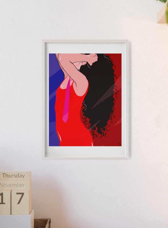 Dirty Mirror Poster, Framed