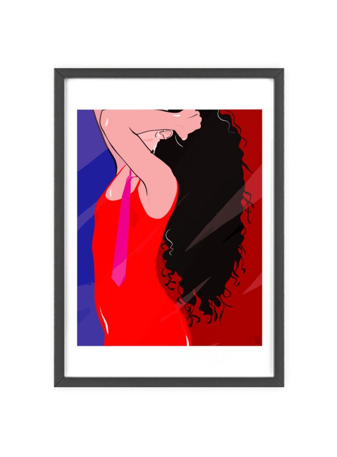 Dirty Mirror Poster, Framed