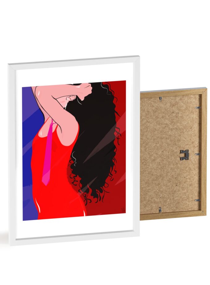 Dirty Mirror Poster, Framed