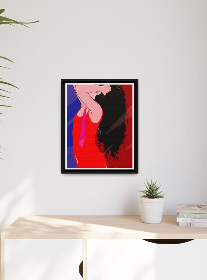 Dirty Mirror Canvas, Framed