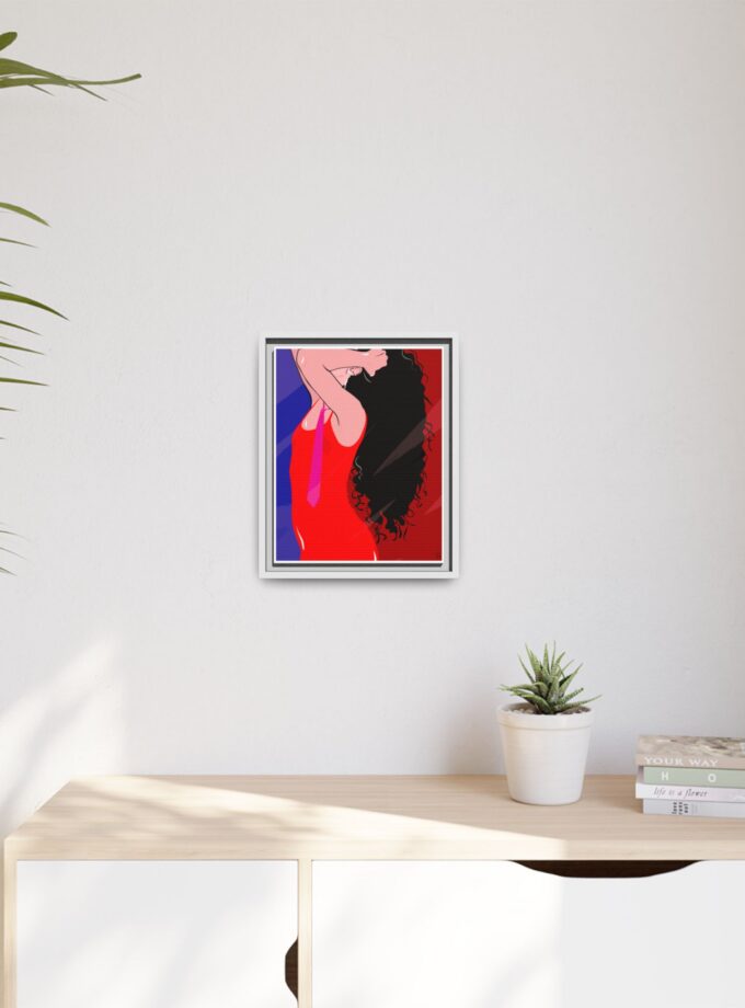 Dirty Mirror Canvas, Framed