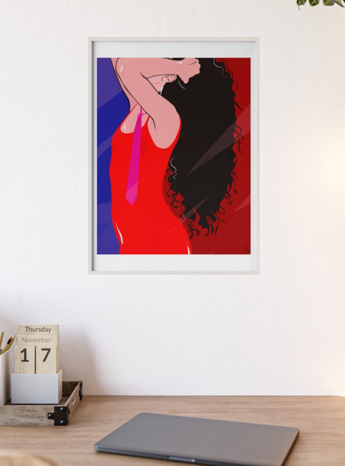 Dirty Mirror Poster, Framed