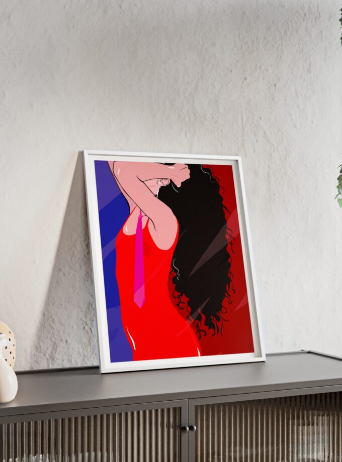 Dirty Mirror Poster, Framed