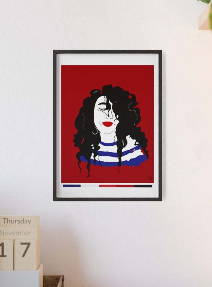 Little Sailor Poster, Framed