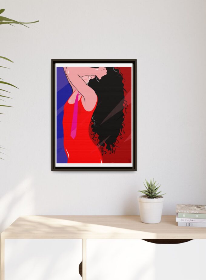 Dirty Mirror Canvas, Framed