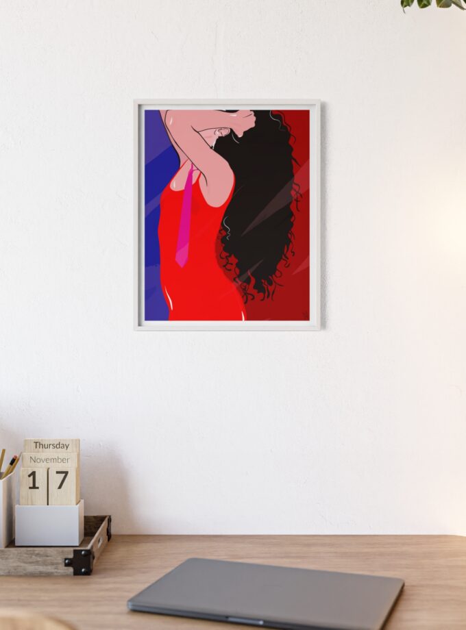 Dirty Mirror Poster, Framed