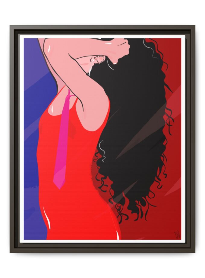 Dirty Mirror Canvas, Framed