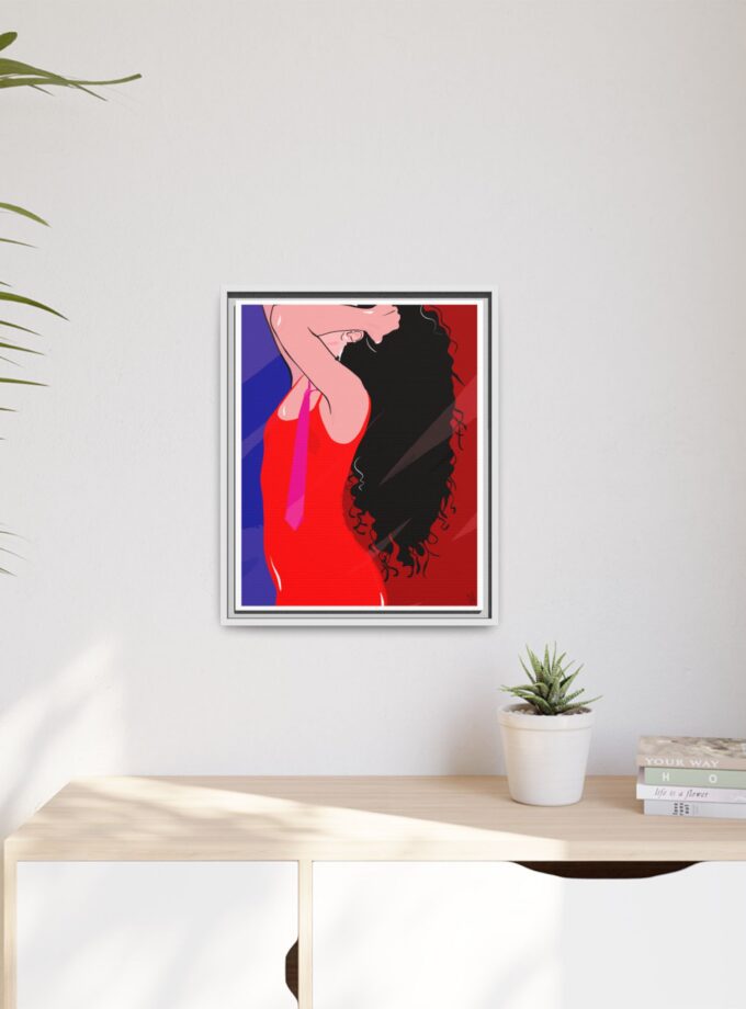 Dirty Mirror Canvas, Framed