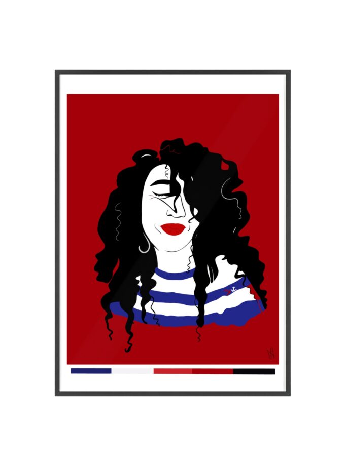 Little Sailor Poster, Framed