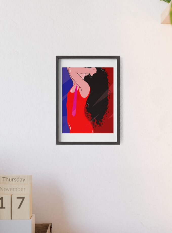 Dirty Mirror Poster, Framed