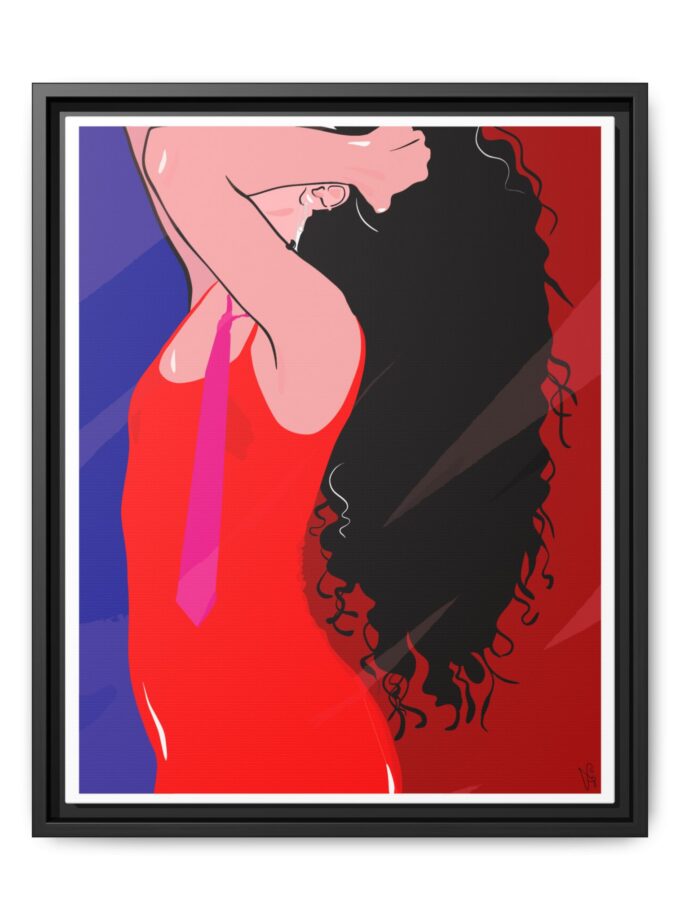 Dirty Mirror Canvas, Framed