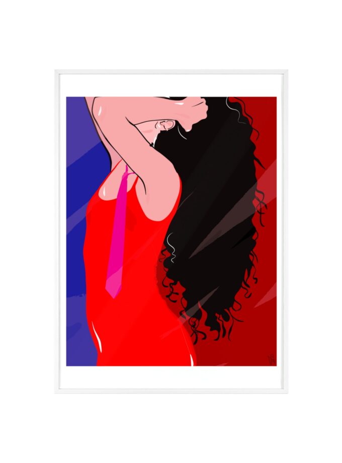 Dirty Mirror Poster, Framed