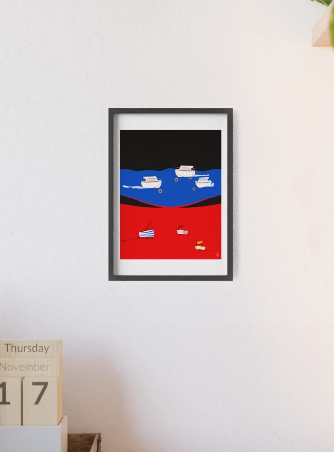 Two Worlds Poster, Framed