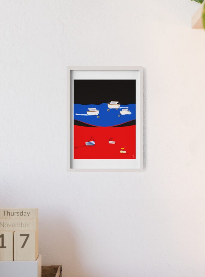 Two Worlds Poster, Framed