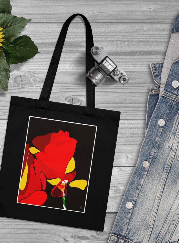 Red Soaked Tote Bag