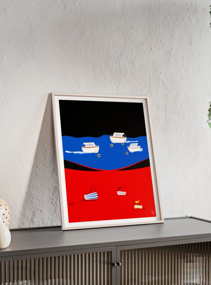 Two Worlds Poster, Framed