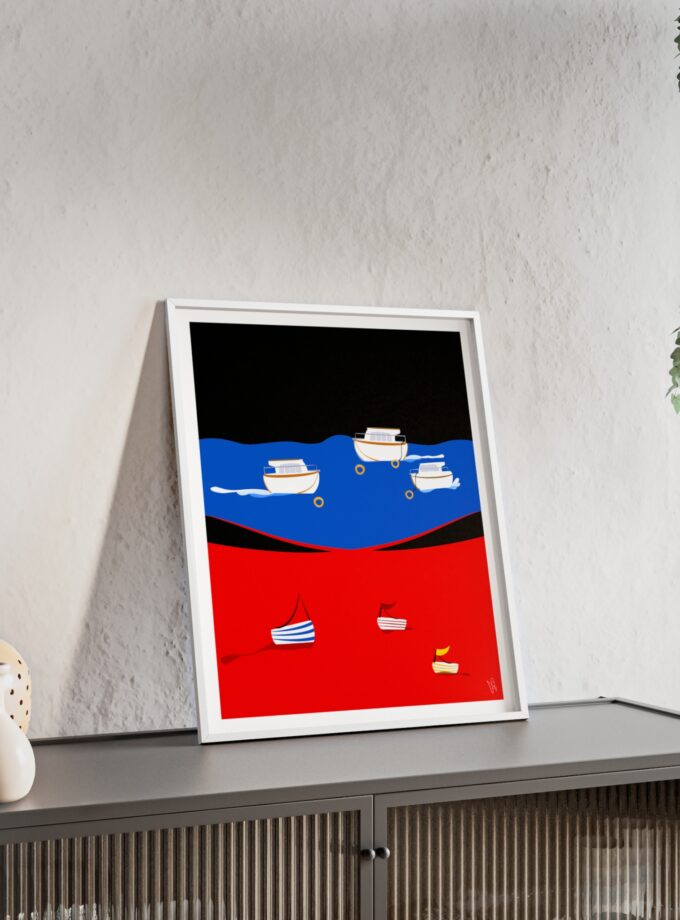 Two Worlds Poster, Framed