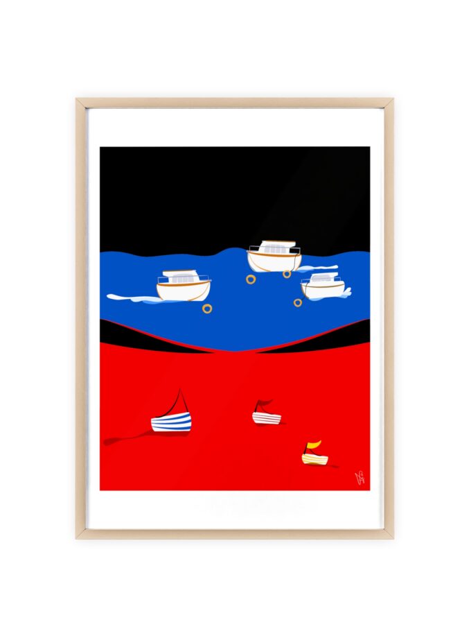 Two Worlds Poster, Framed