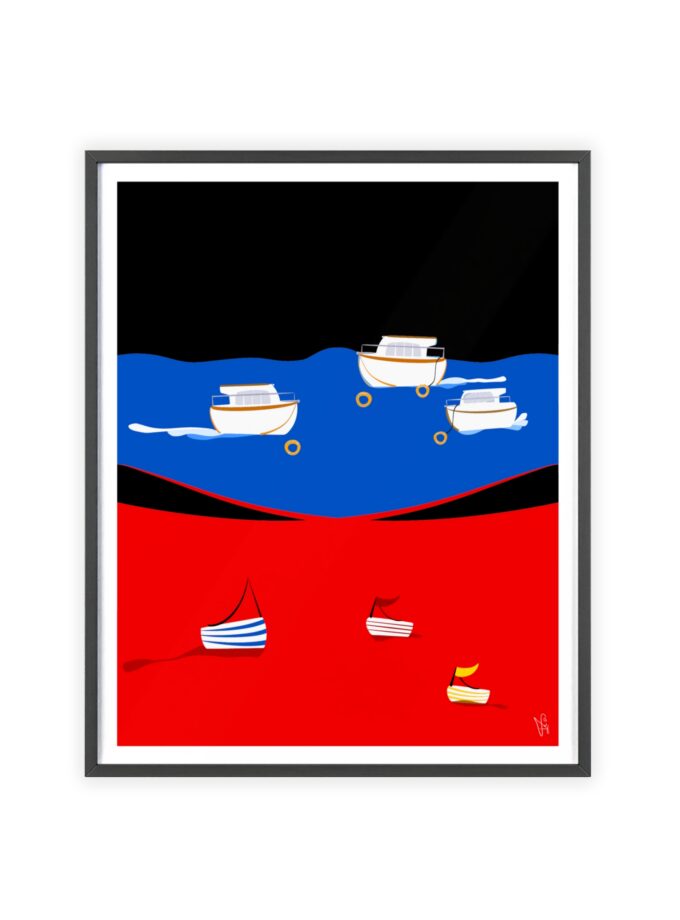 Two Worlds Poster, Framed