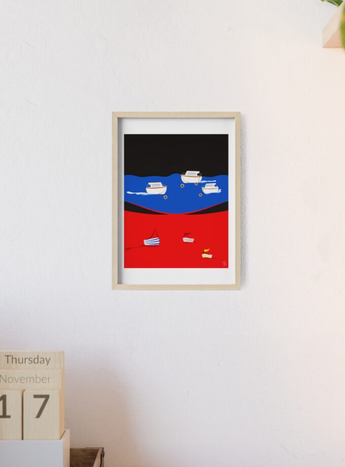 Two Worlds Poster, Framed