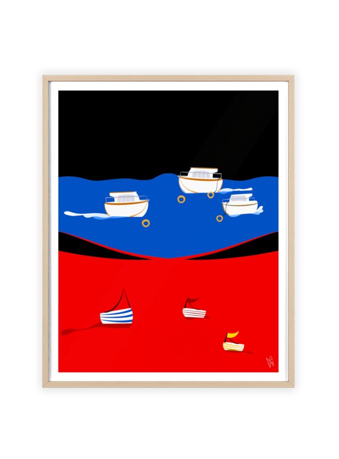 Two Worlds Poster, Framed