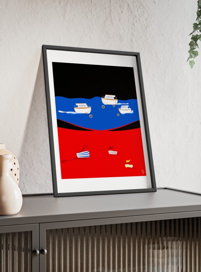 Two Worlds Poster, Framed