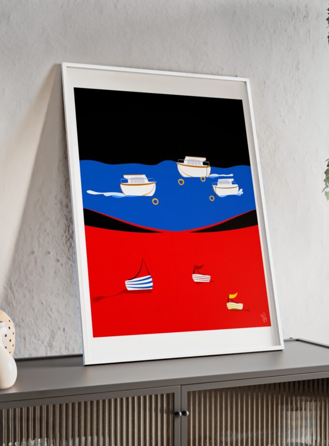 Two Worlds Poster, Framed