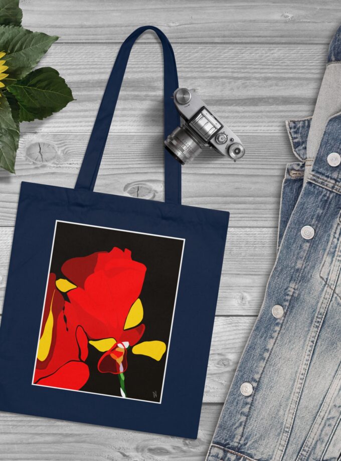 Red Soaked Tote Bag