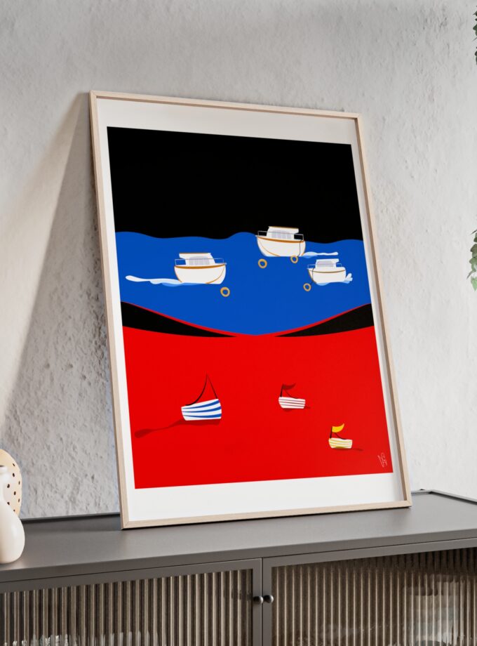 Two Worlds Poster, Framed