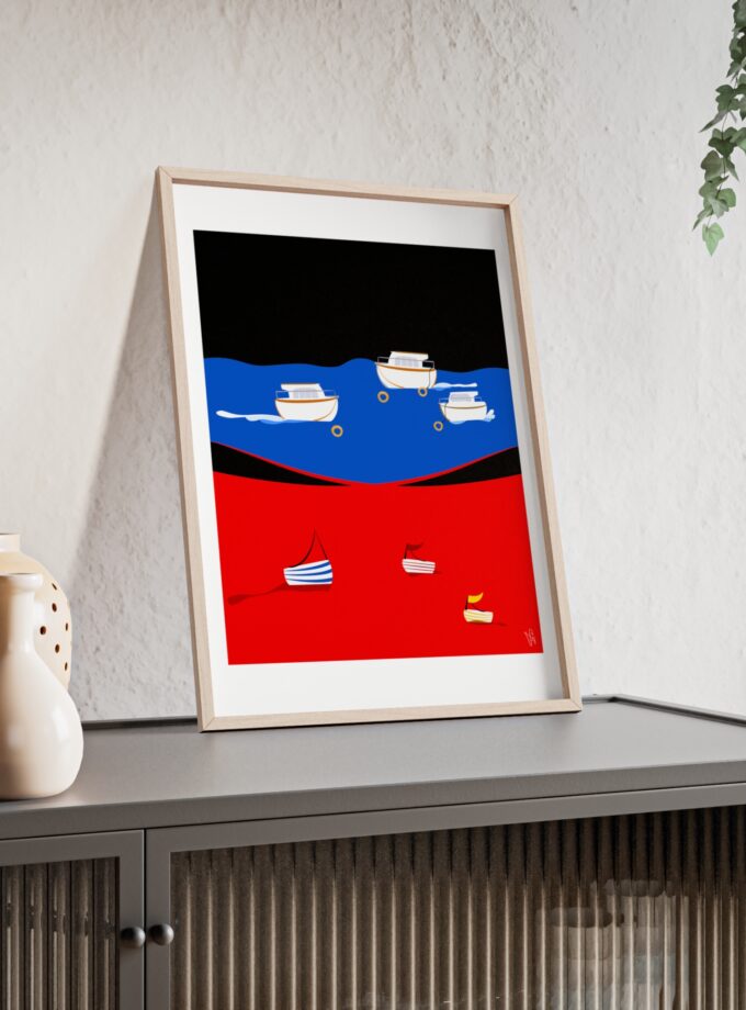 Two Worlds Poster, Framed