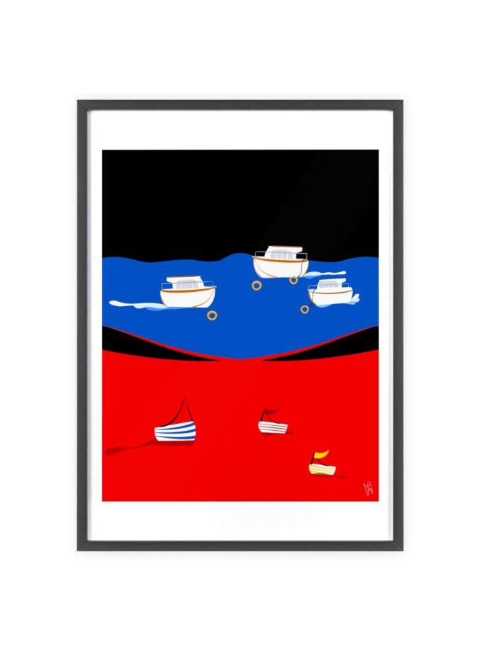 Two Worlds Poster, Framed