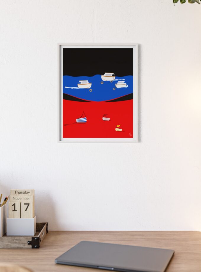 Two Worlds Poster, Framed