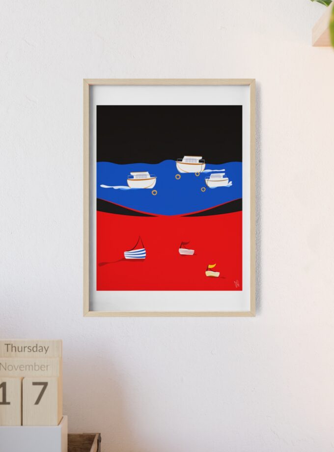 Two Worlds Poster, Framed