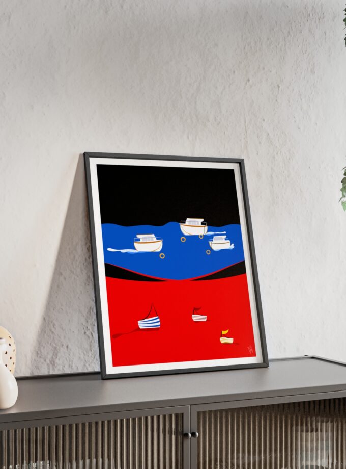 Two Worlds Poster, Framed