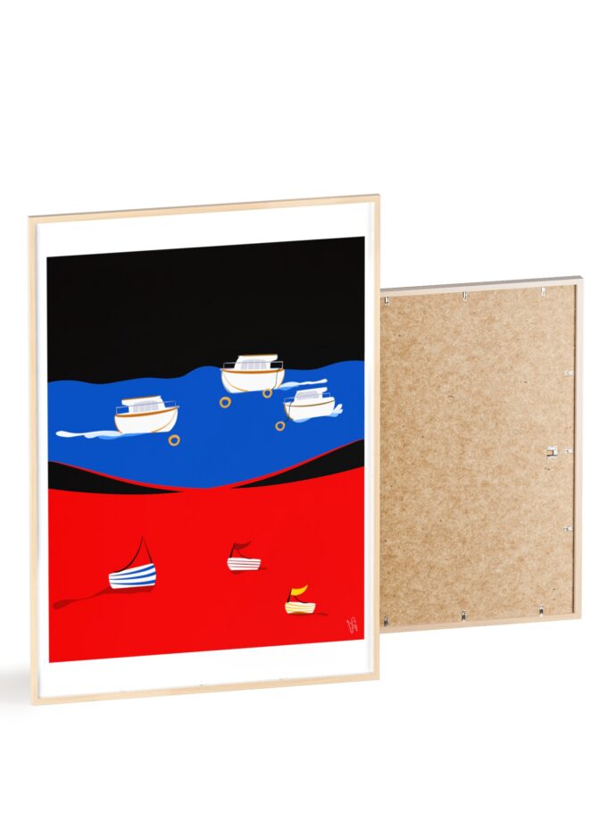 Two Worlds Poster, Framed