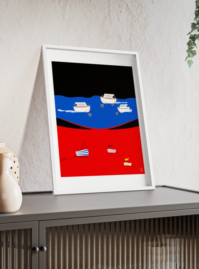 Two Worlds Poster, Framed