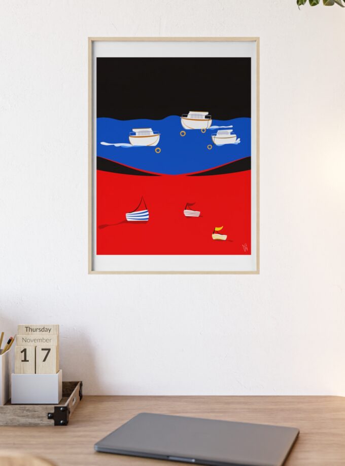 Two Worlds Poster, Framed