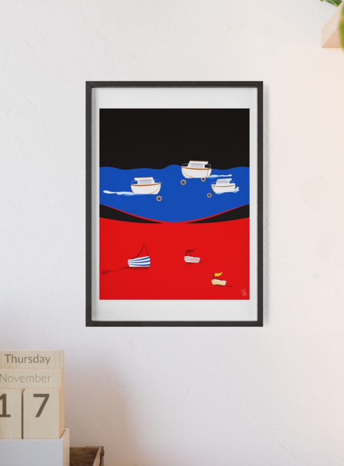 Two Worlds Poster, Framed