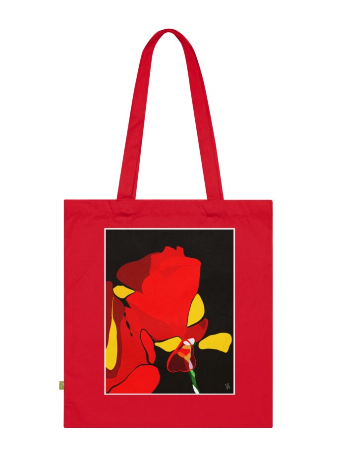 Red Soaked Tote Bag