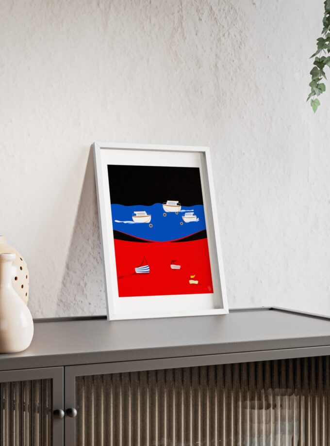 Two Worlds Poster, Framed