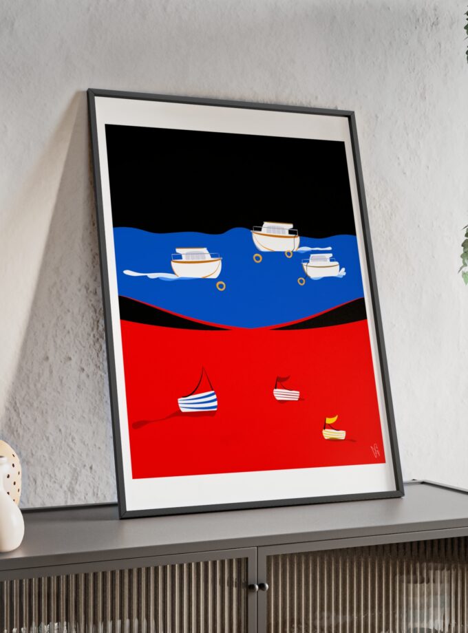 Two Worlds Poster, Framed