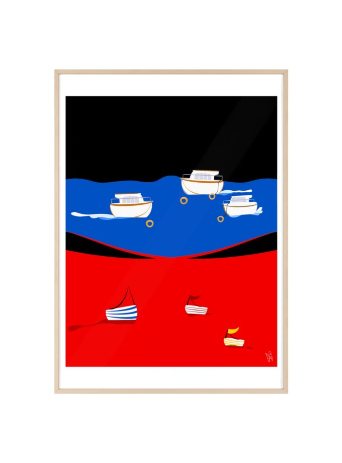 Two Worlds Poster, Framed