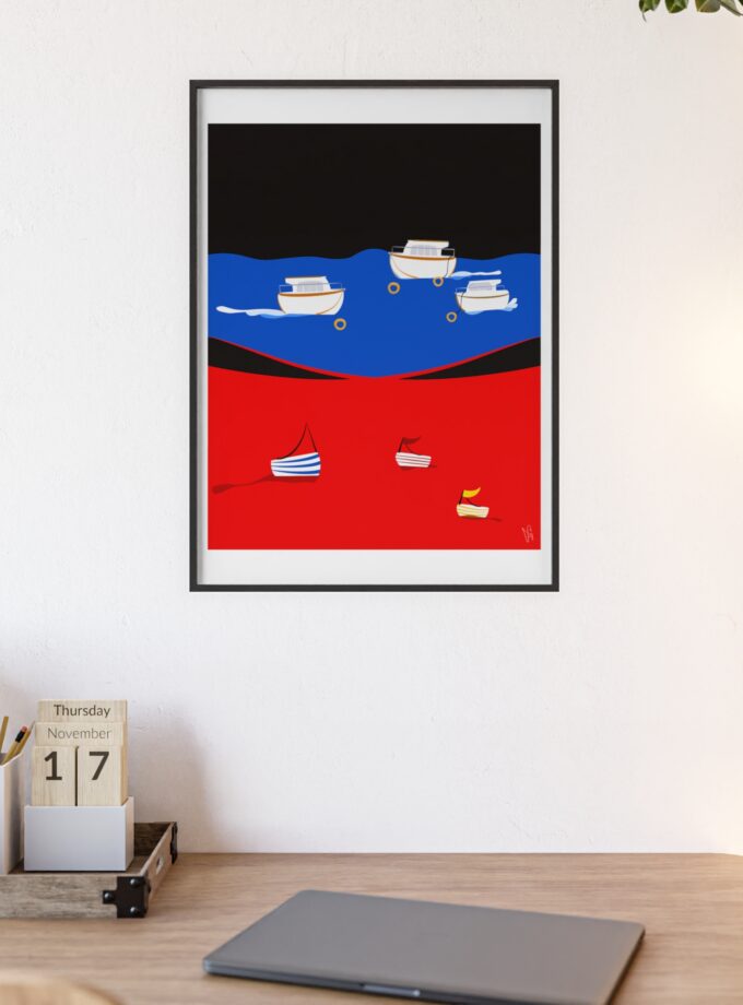 Two Worlds Poster, Framed